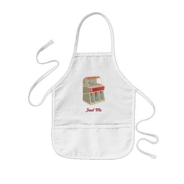 Grunge Retro Jukebox Kids' Apron (Front)