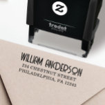 Grunge Return Address Wedding Self-Inking Stamp<br><div class="desc">Easily add your return address to envelopes with this stylish self-inking stamp! Personalize the text to create a unique stamp for your stationary!</div>