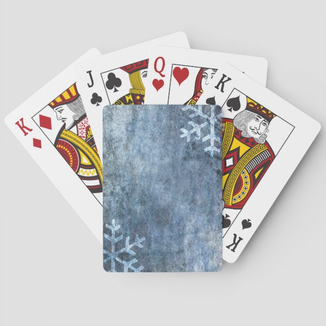 Grunge rock background poker cards (Back)