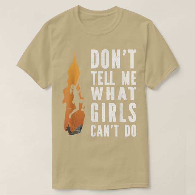 Grunge Rock Climbing Girls Climber Climb Motivatio T-Shirt (Design Front)
