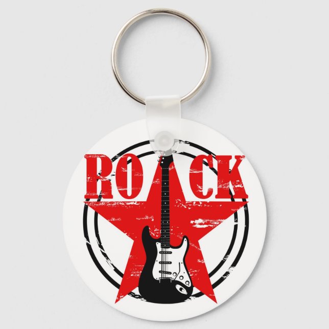 Grunge rock keychain (Front)