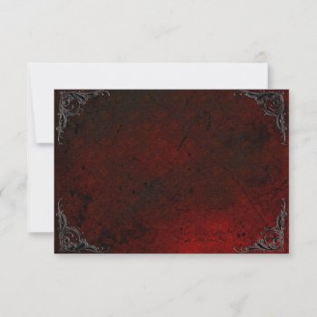 Grunge Rose Damask Gothic Note Card by gothicbusiness at Zazzle