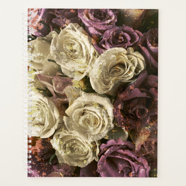 Grunge, roses, photo planner (Front)
