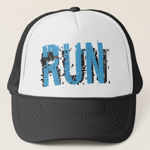 Grunge RUN Runner themed Hat