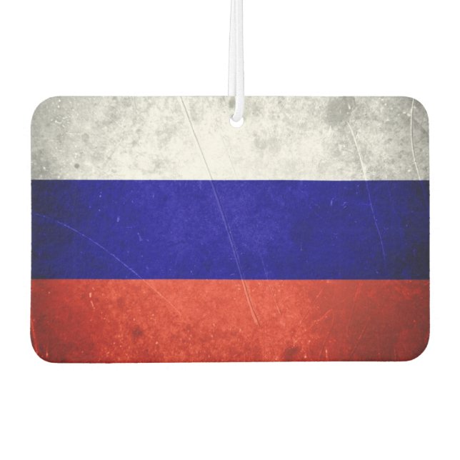Grunge Russian Flag Air Freshener (Front)