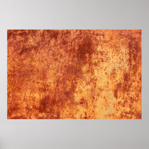 Grunge rusted metal texture, rust and oxidized met poster