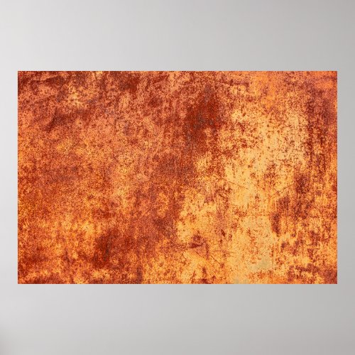 Grunge rusted metal texture rust and oxidized met poster