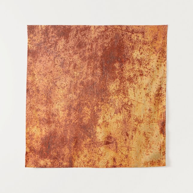 Grunge rusted metal texture, rust and oxidized met tapestry (Front)
