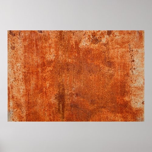 Grunge rusted metal texture Rusty corrosion and o Poster