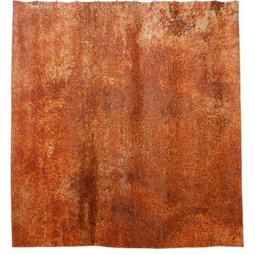 Grunge rusted metal texture Rusty corrosion and o Shower Curtain
