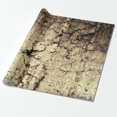 Grunge Rustic Beige Brown Vintage Texture Wrapping Paper