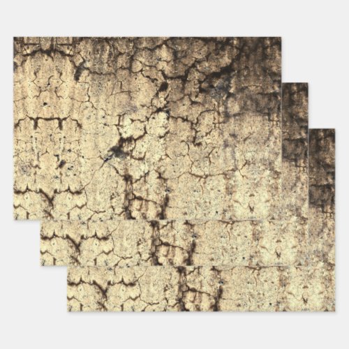 Grunge Rustic Beige Brown Vintage Texture Wrapping Paper Sheets