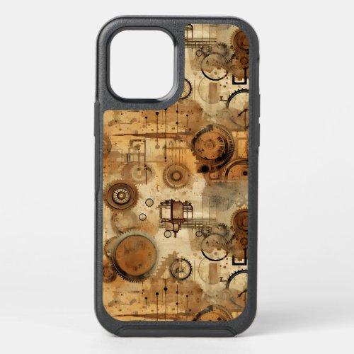 Grunge Rustic Steampunk Clock 1 OtterBox Symmetry iPhone 12 Pro Case