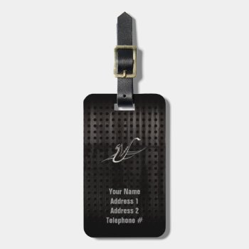 Grunge Saxophone Luggage Tag by MusicPlanet at Zazzle