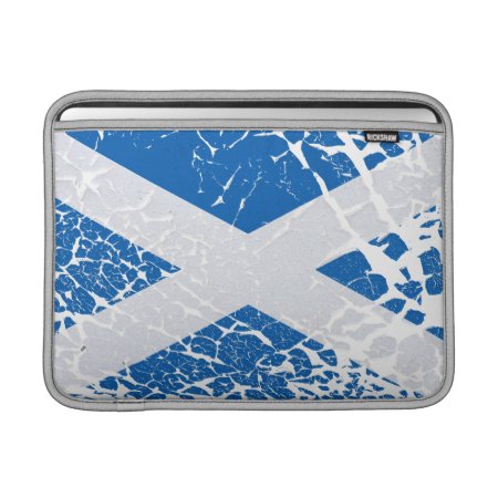 Grunge Scottish Flag Macbook Air Sleeve