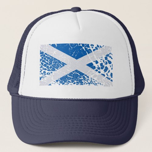 Grunge Scottish Flag Trucker Hat