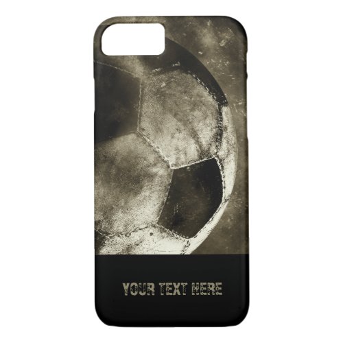 Grunge Sepia Soccer Ball  Cool Gifts iPhone 87 Case
