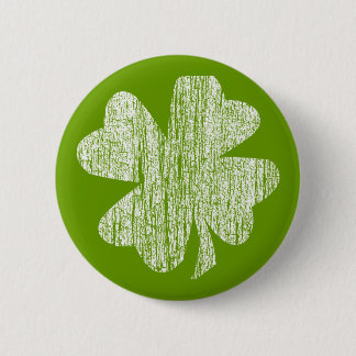 Grunge Shamrock Button