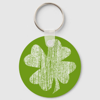 Grunge Shamrock Keychain