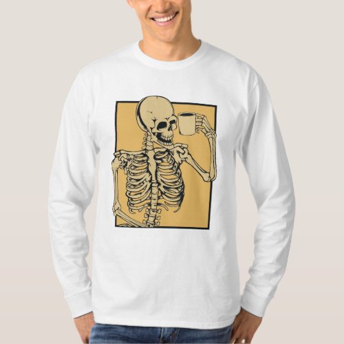 Grunge Skeleton Coffee Cup Mug Coffeedrinkers Skul T_Shirt