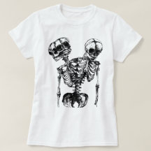 Grunge Skeleton Gothic Dark Aesthetic T-S