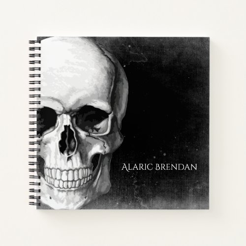 Grunge Skull Notebook