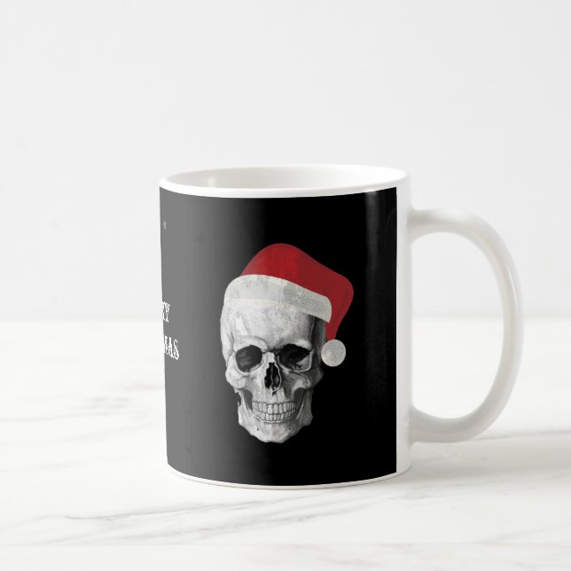 Grunge Skull Santa Coffee Mug (Right)
