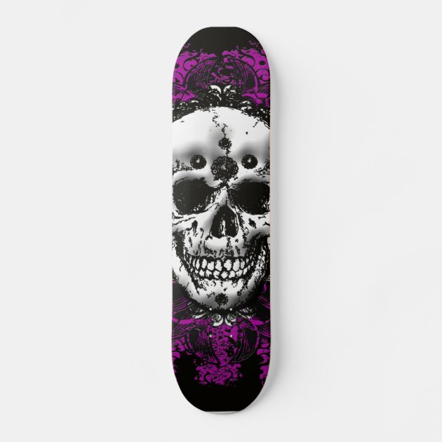 Grunge Skull Skateboard   Zazzle