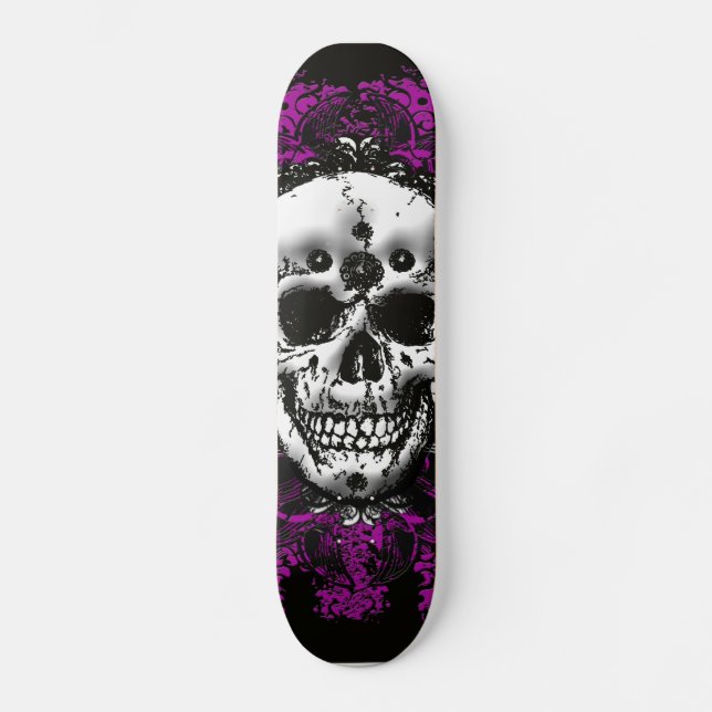Grunge Skull Skateboard Deck (Front)