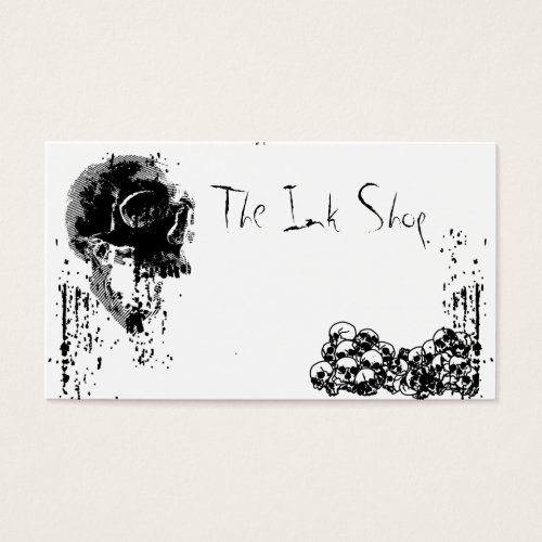 Grunge Skulls Business Card Templates
