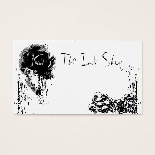 Customizable Grunge Skulls Business Card Templates
