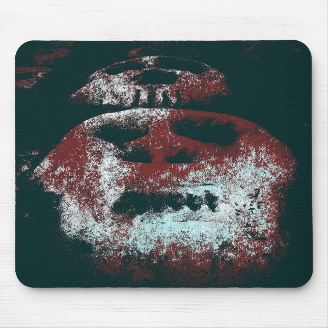 Grunge Skulls Mouse Pad (Front)
