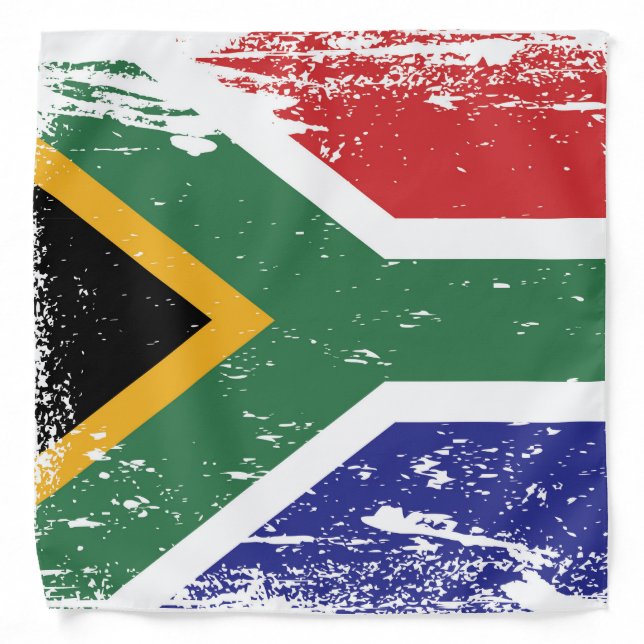 Grunge South Africa Flag Bandana (Front)