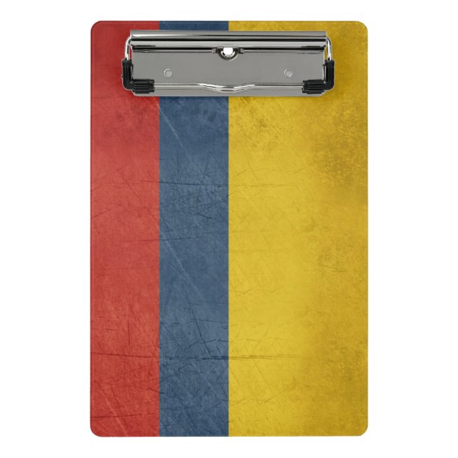 Grunge sovereign state flag of country of mini clipboard (Front)