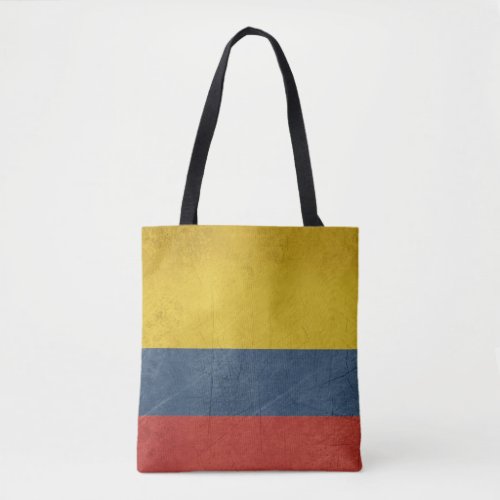 Grunge sovereign state flag of country of tote bag