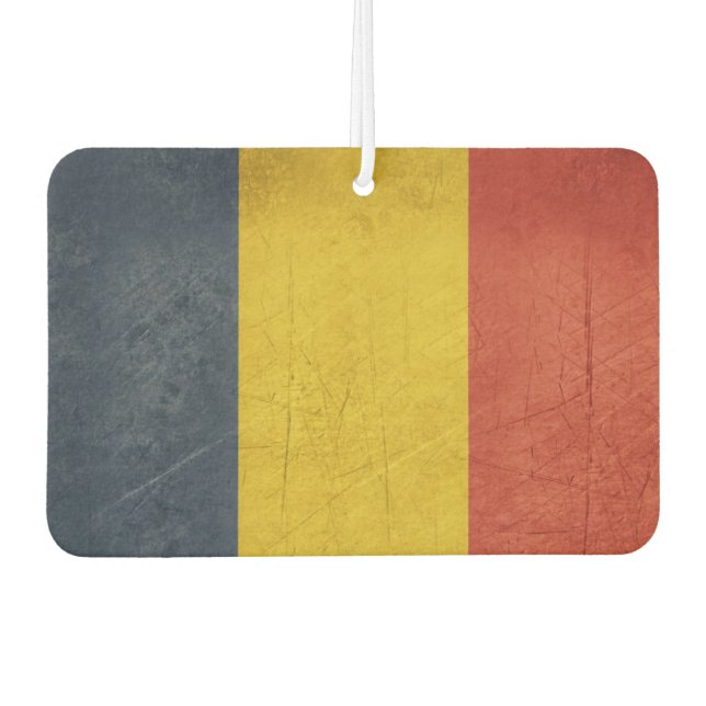 Grunge sovereign state flag of Romania Air Freshener (Front)