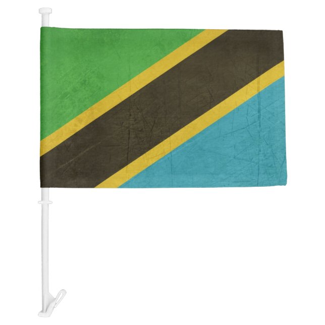 Grunge Sovereign state flag of Tanzania (Front)