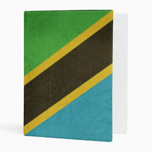 Grunge Sovereign state flag of Tanzania Mini Binder