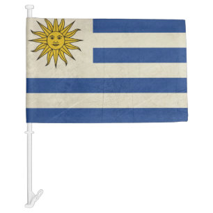 Grunge sovereign state flag of Uruguay