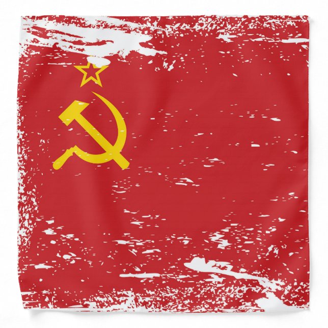 Grunge Soviet Union Flag - USSR Bandana (Front)