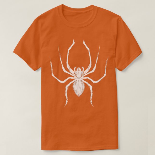 Grunge SpiderWhite T-Shirt (Design Front)