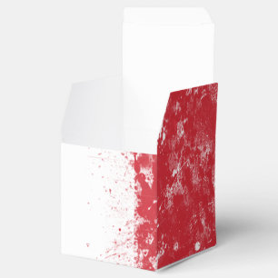 Grunge Splatter Painted Flag of Italy Favor Boxes