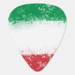 Grunge Splatter Painted Flag Of Italy Guitar Pick at Zazzle