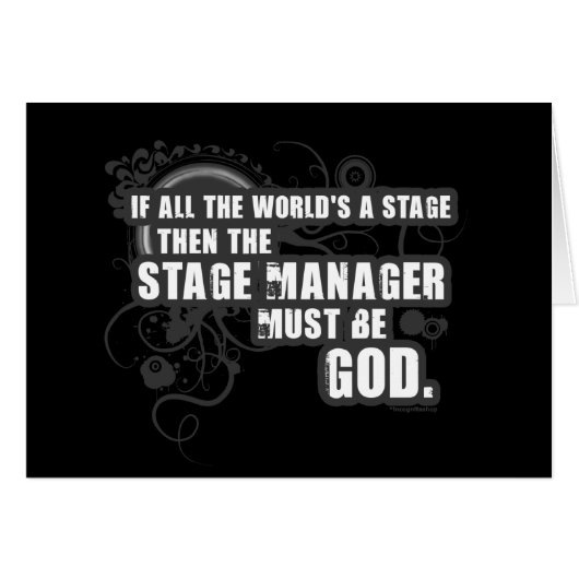 Grunge Stage Manager God Cards (Front Horizontal)