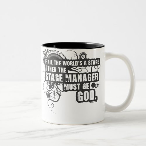 Grunge Stage Manager God Two_Tone Coffee Mug