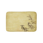 Grunge Stained Bamboo Paper Background Bath Mat at Zazzle
