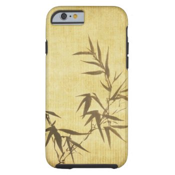 Grunge Stained Bamboo Paper Background Tough Iphone 6 Case by watercoloring at Zazzle