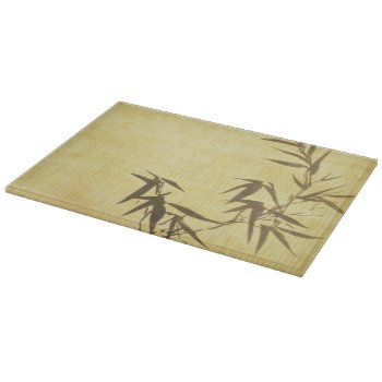 Grunge Stained Bamboo Paper Background Cutting Board by watercoloring at Zazzle
