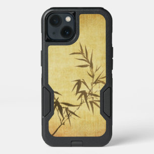 Grunge Stained Bamboo Paper Background iPhone 13 Case