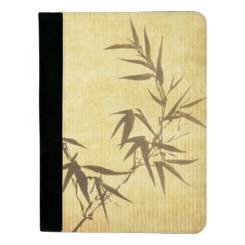Grunge Stained Bamboo Paper Background Padfolio by watercoloring at Zazzle